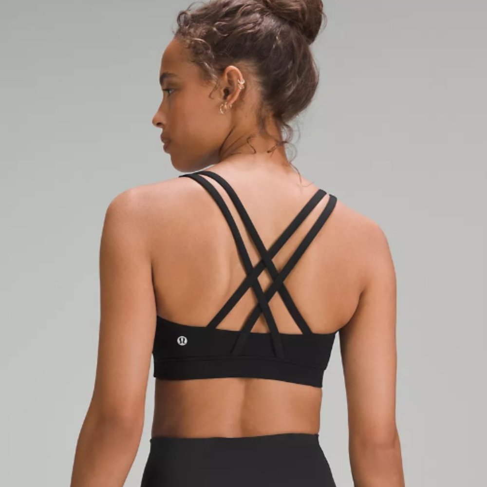 EUC Lululemon Energy Bra for Medium Support B–D Cups in Black